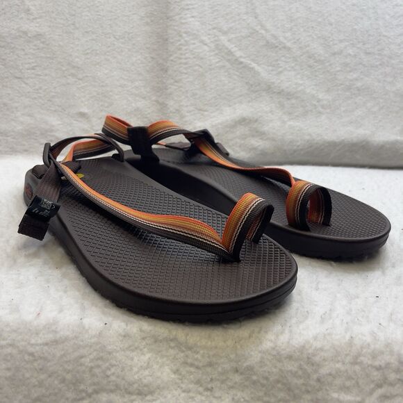 Chaco Sandals Men\'s 9 Orange Brown Bodhi Belt Java Toe Loop Strappy Beach Shoes main image 4